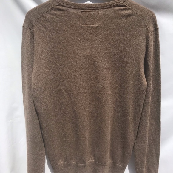 St. John’s Bay Heather Brown V-Neck Sweater - Picture 2 of 7